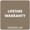 Lifetime warranty for domestic use