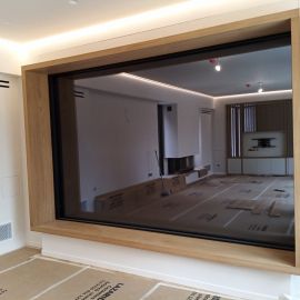 Wooden special construction window covering